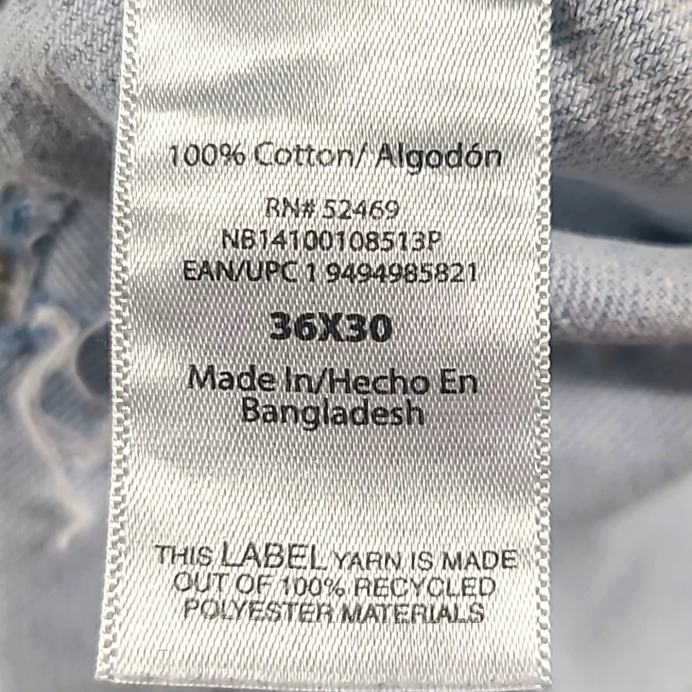 NO BOUNDARIES 36x28 CUT & SEW FADE BUTTON FLY MEN'S YUNG ADULT LIKE NEW JEAN'S